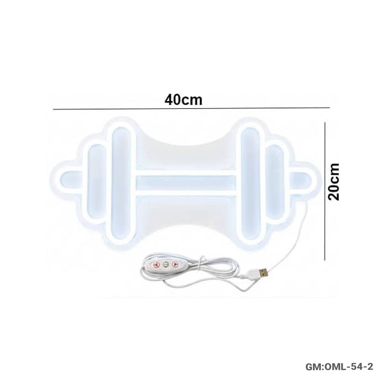 Barbell Dumbbell Decor LED Neon Sign (OML-54-2)