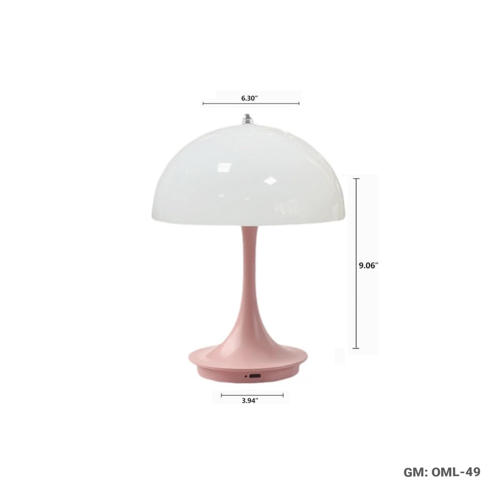 Mushroom Shaped Touch LED Table Lamp – 3 Color-Changing Modes (OML-49 / OML-49-1)