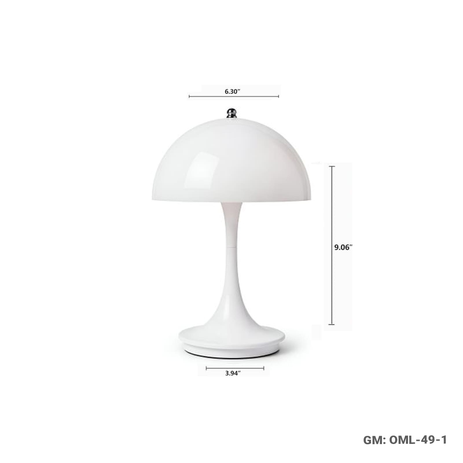 Mushroom Shaped Touch LED Table Lamp – 3 Color-Changing Modes (OML-49 / OML-49-1)