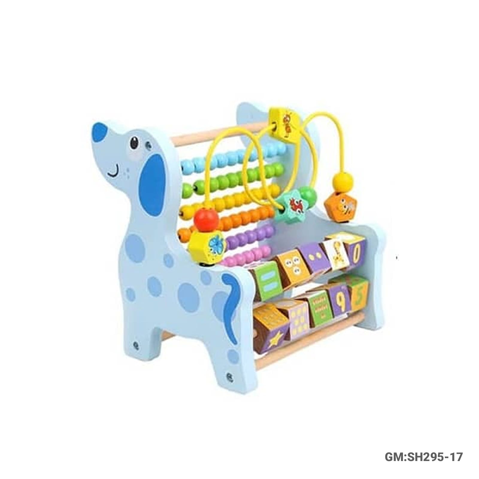 Multifunctional Wooden Educational Counting Toy – Numbers, Abacus Beads & Math Learning Set (SH295-17)