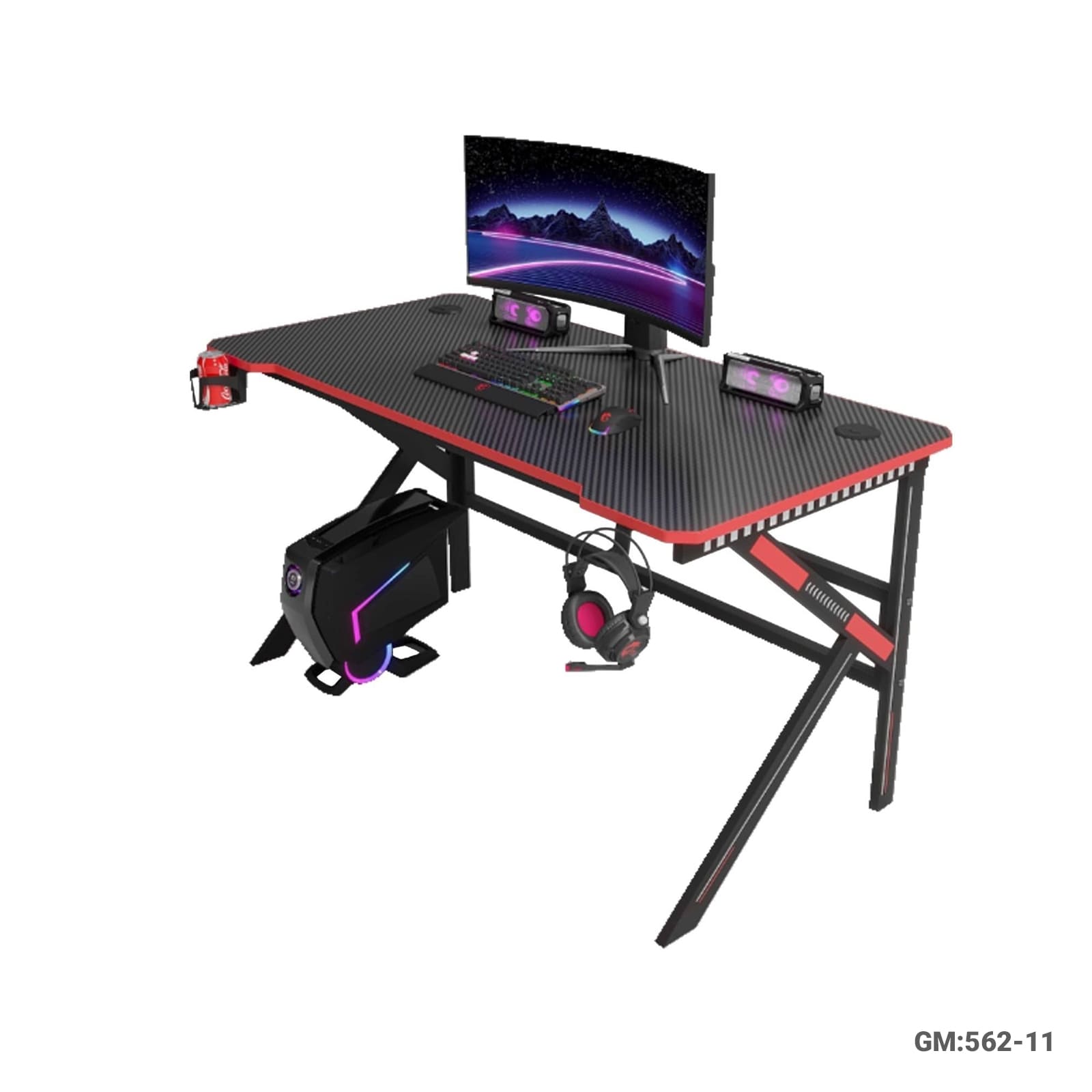 CHATTY K-Shaped Gaming Desk"562-13"