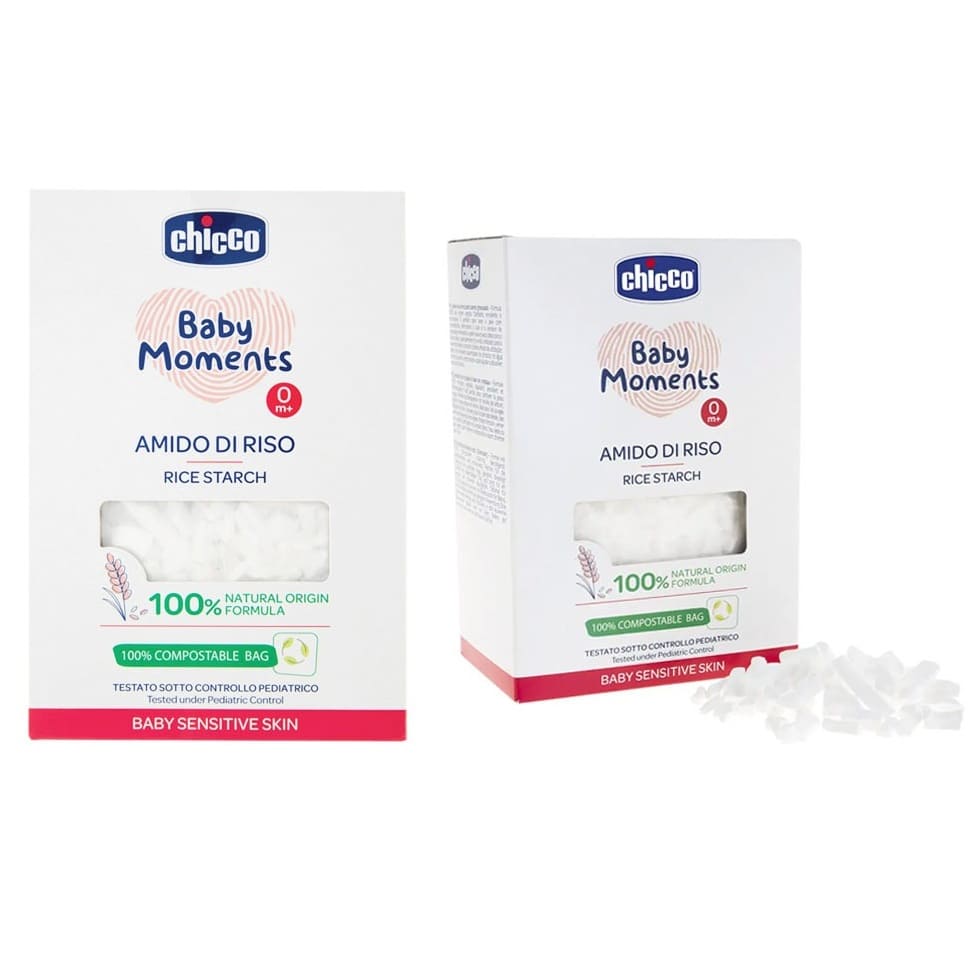 Chicco Baby Moments Rice Starch Gentle Bath Treatment for Sensitive Baby Skin 250g (C10239)