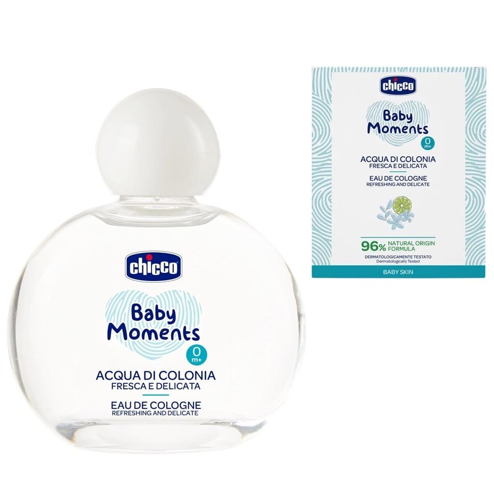 Chicco Baby Moments Refreshing & Delicate Eau De Cologne for Baby Skin 100ml (C10599)