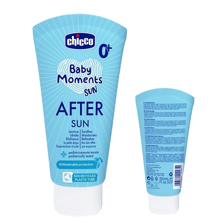 Chicco Baby Moments Sun After Sun Soothing Moisturizing Cream for Babies and Children 0m+ 150ml (C11261)