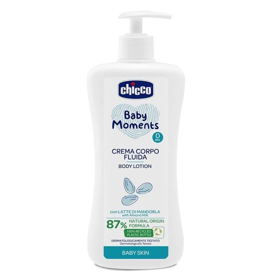 Chicco Baby Moments Body Lotion with Almond Milk for Baby Skin 500ml (C10595)