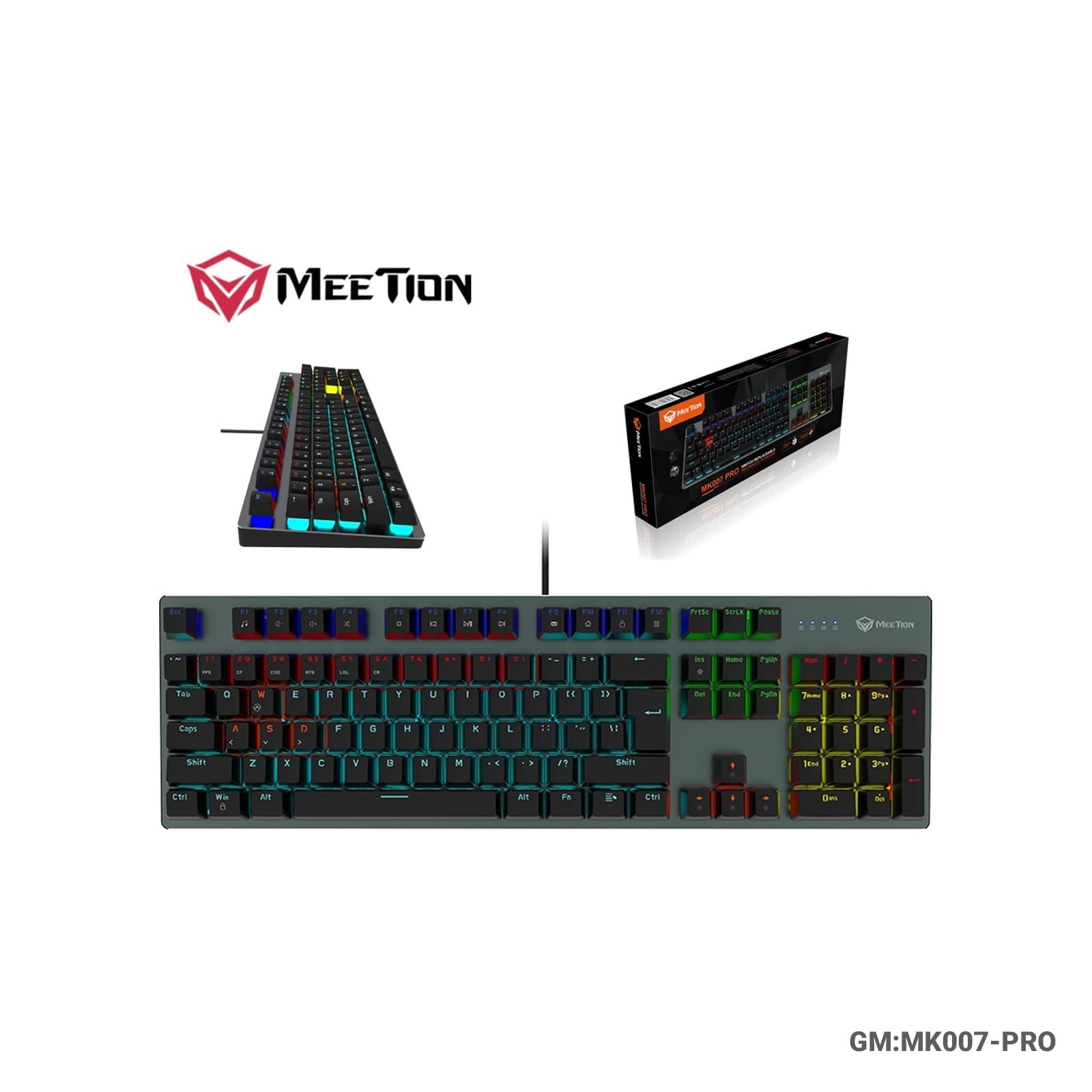 لوحة مفاتيح ميكانيكية قابلة للتبديل الحار "MK007-PRO"