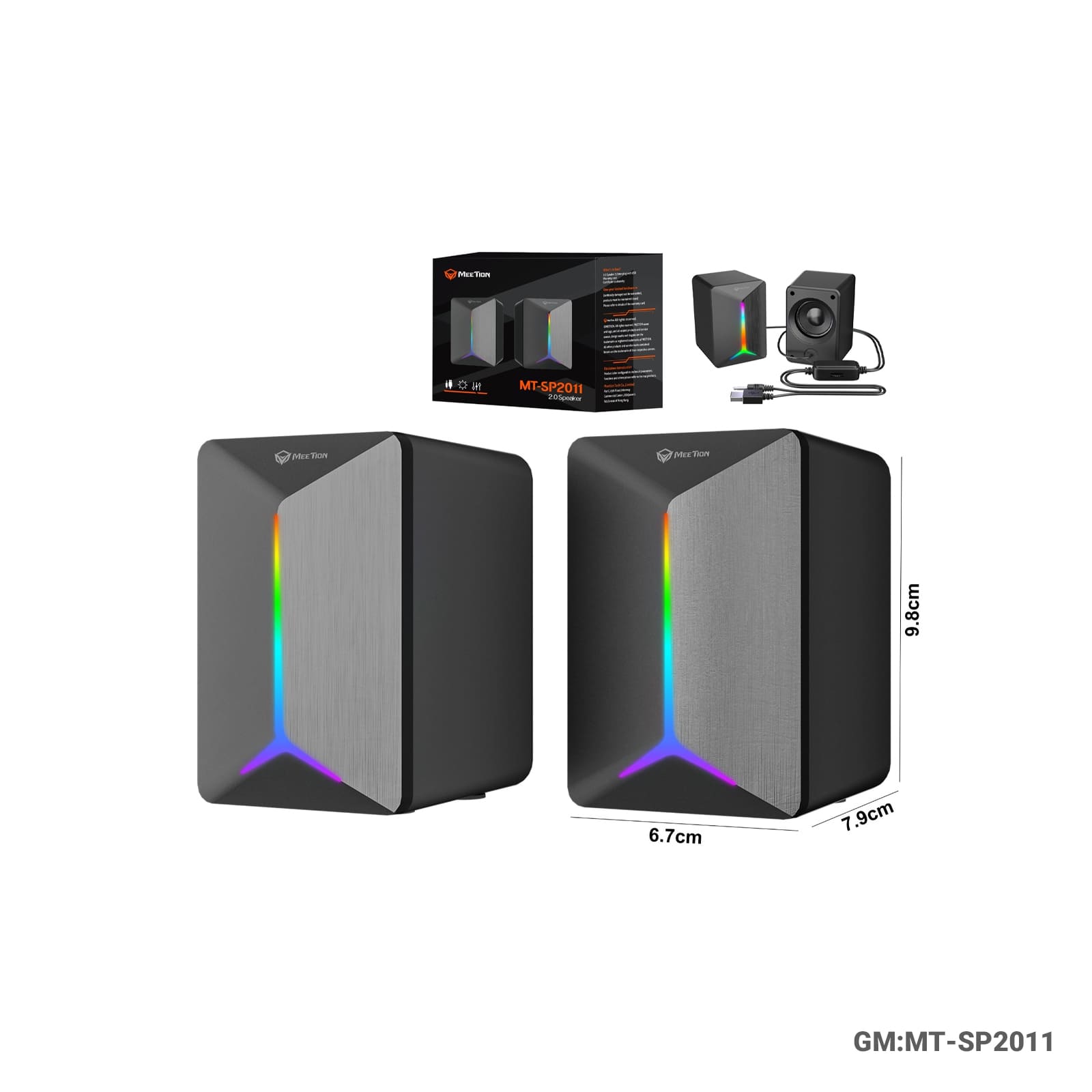 Gaming Stereo Desktop Speakers M'T-SP2011"