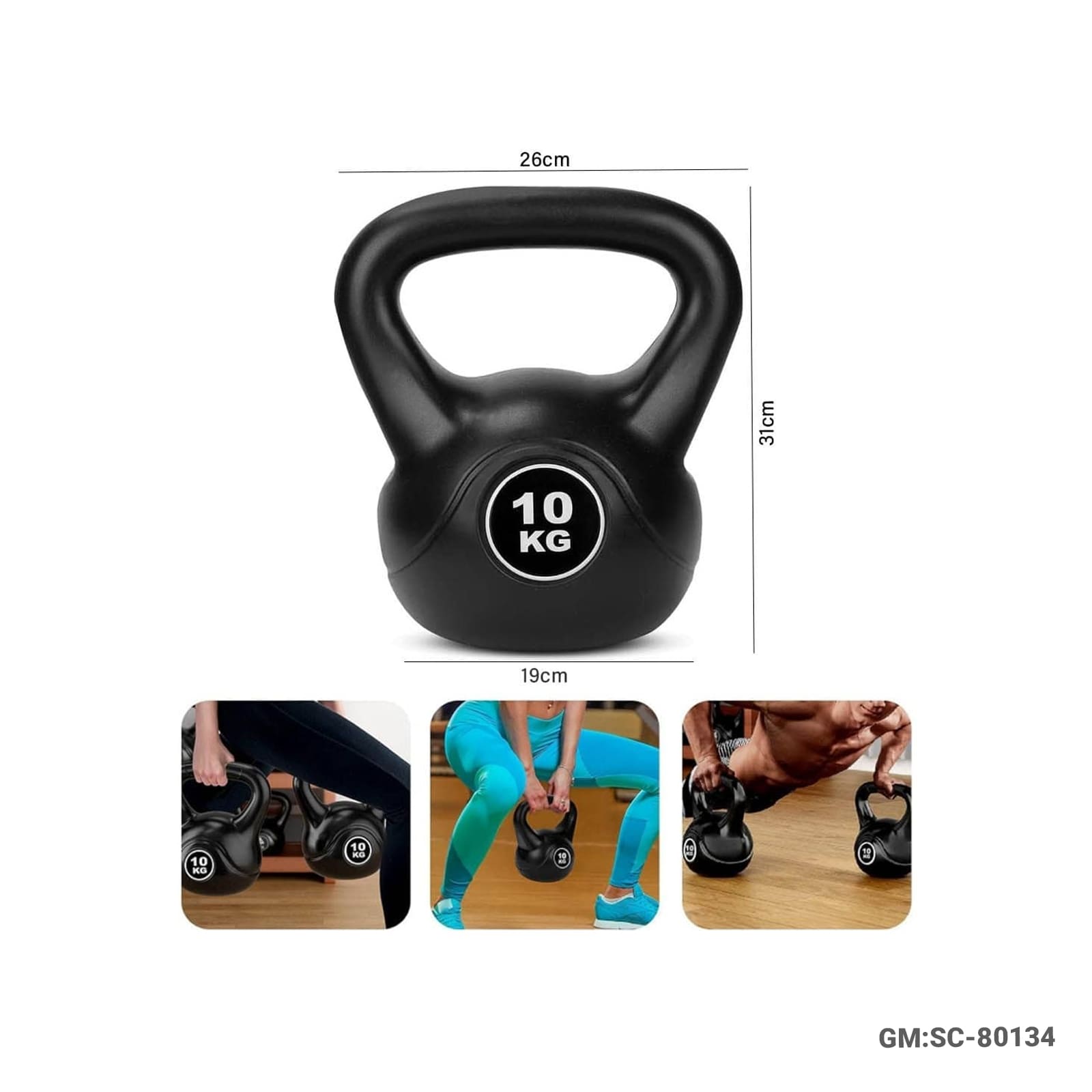 10KG Kettlebell – Strength Training for Men & Women (SC-80134)