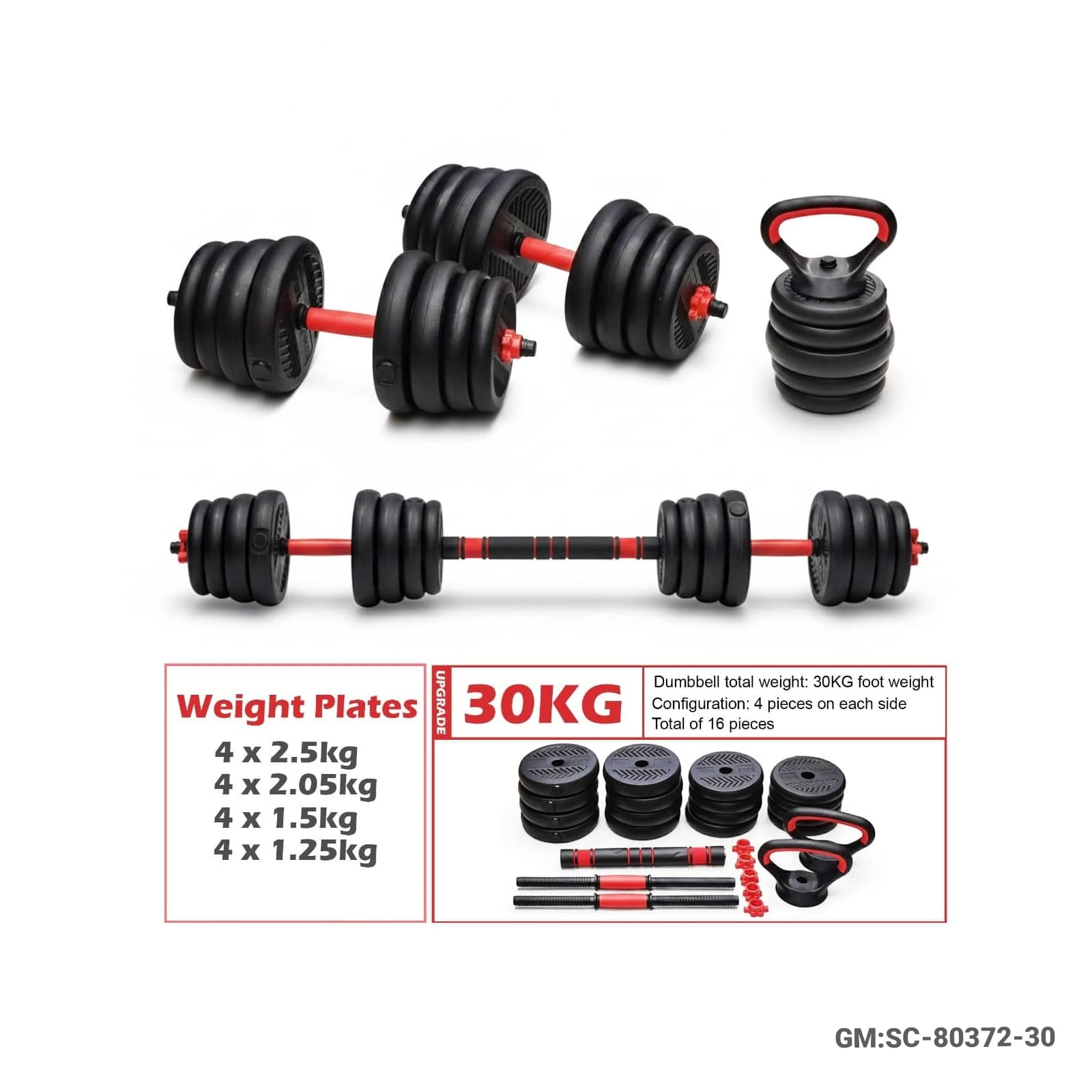 Multifunctional Dumbbell Set – 4-in-1"sc-80372"