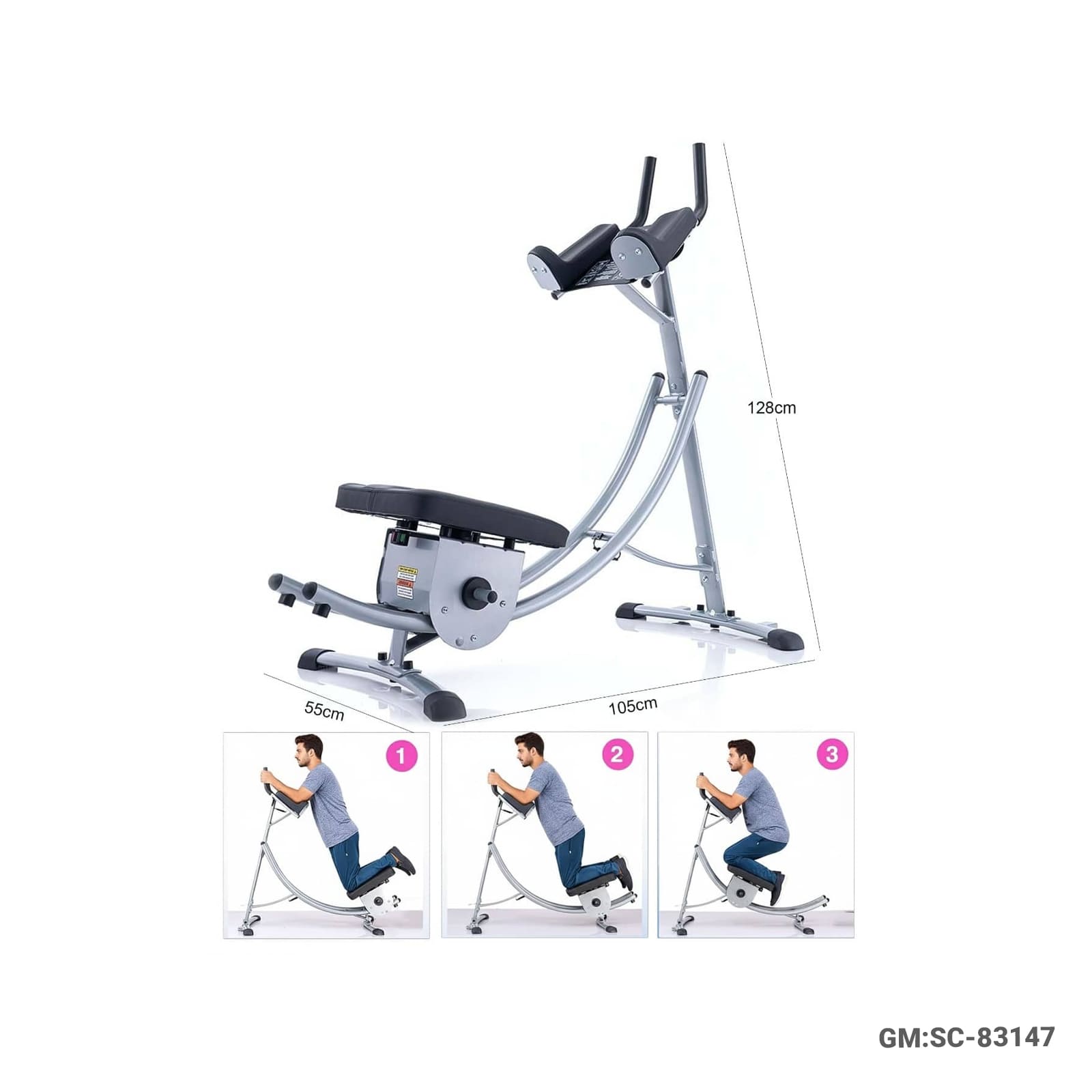 AB Crunch Coaster – Abs Abdominal Exercise Machine"SC-83147"