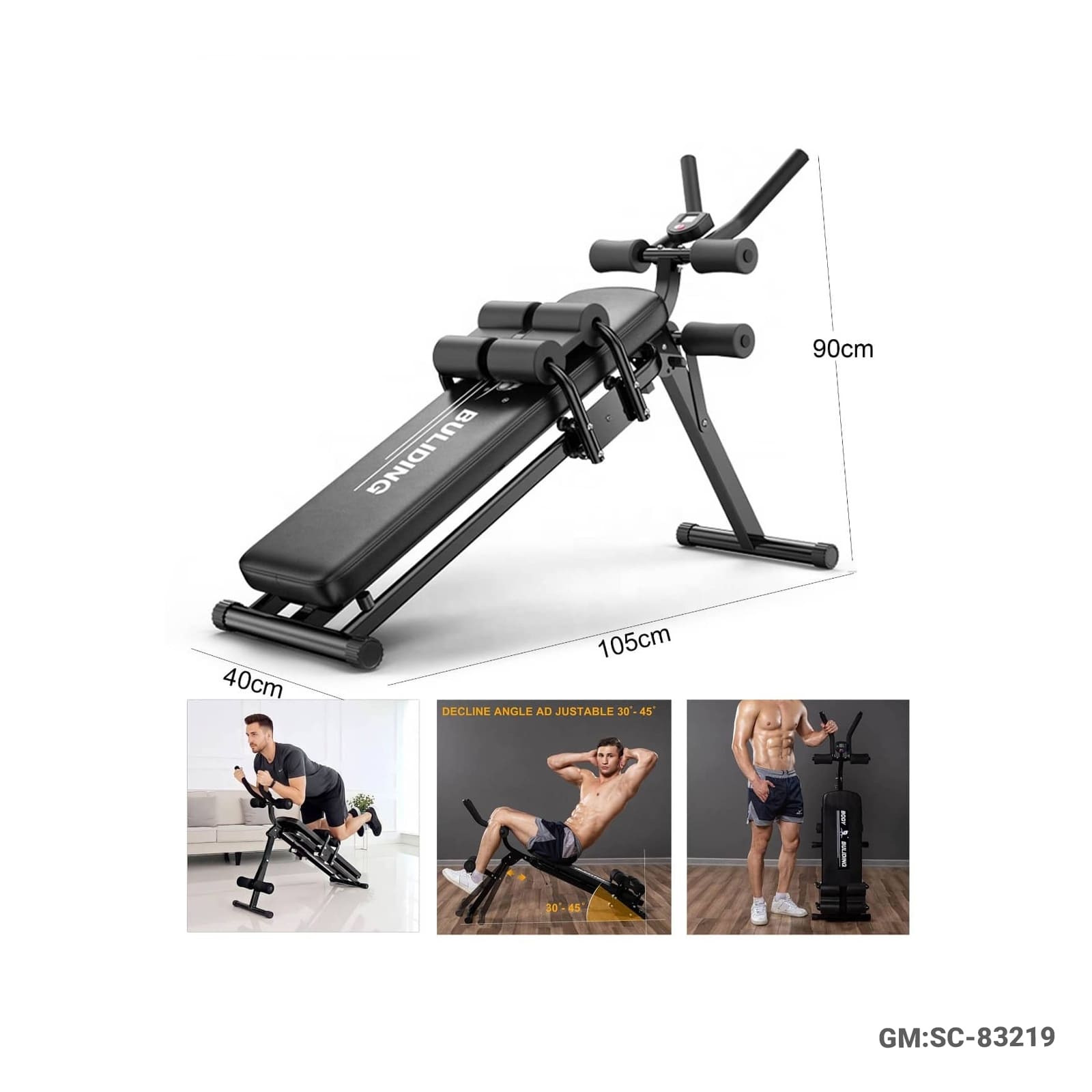 Adjustable Abdominal Workout Bench"SC-83219"