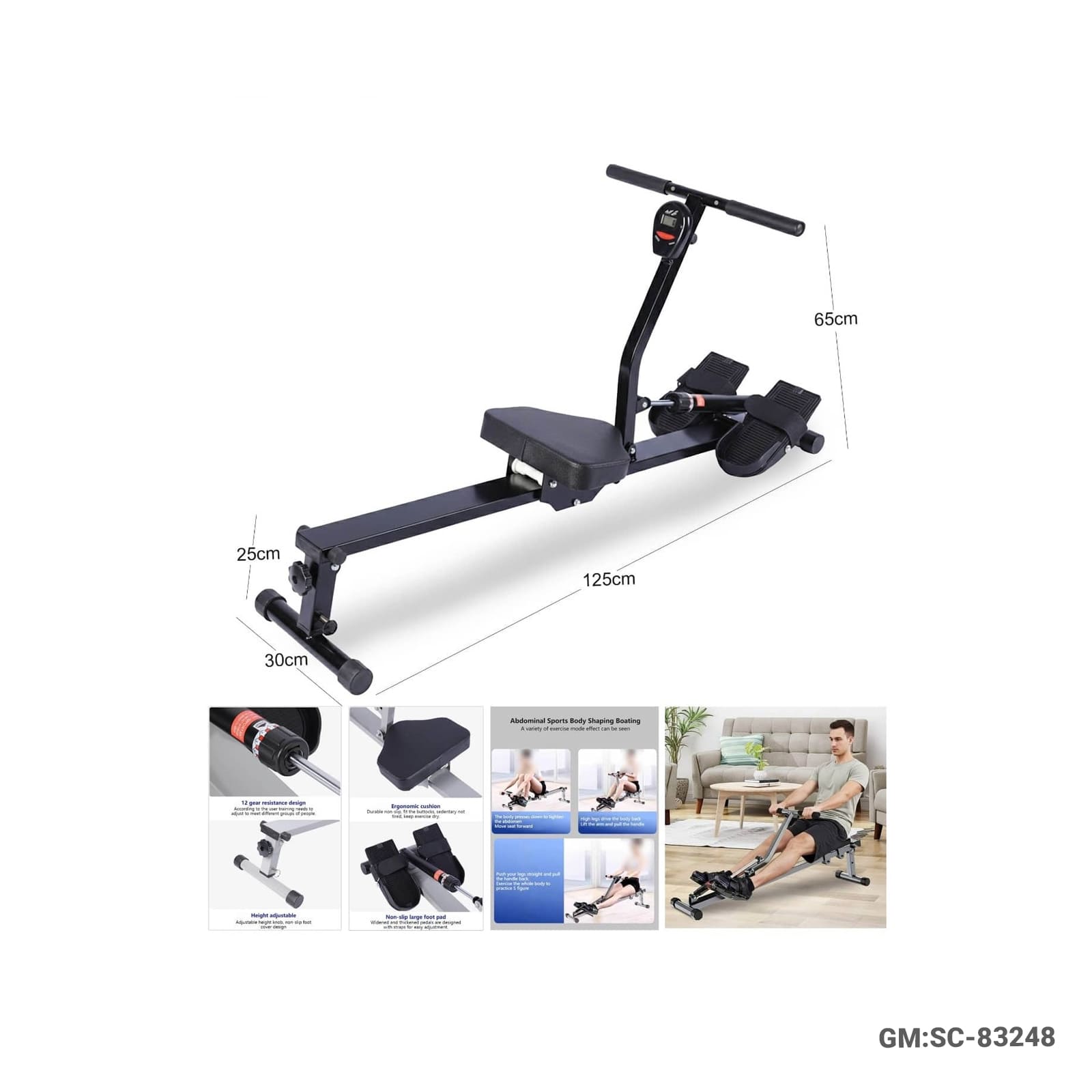 Abdominal Bench Rowing Machine (Home Fitness Equipment) – SC-83248