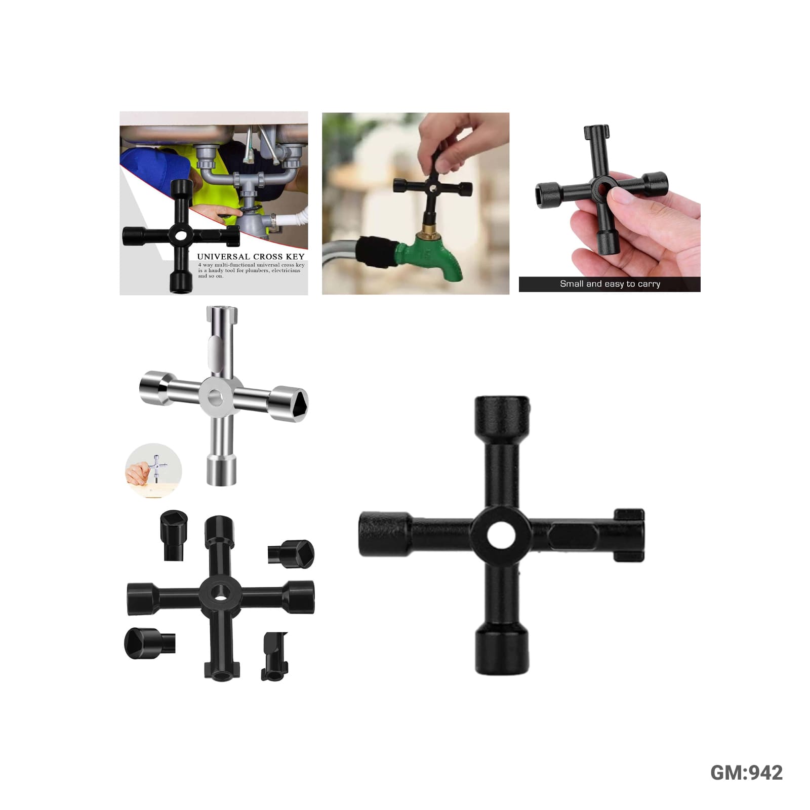 4 Way Multifunctional Utility Wrench "942"