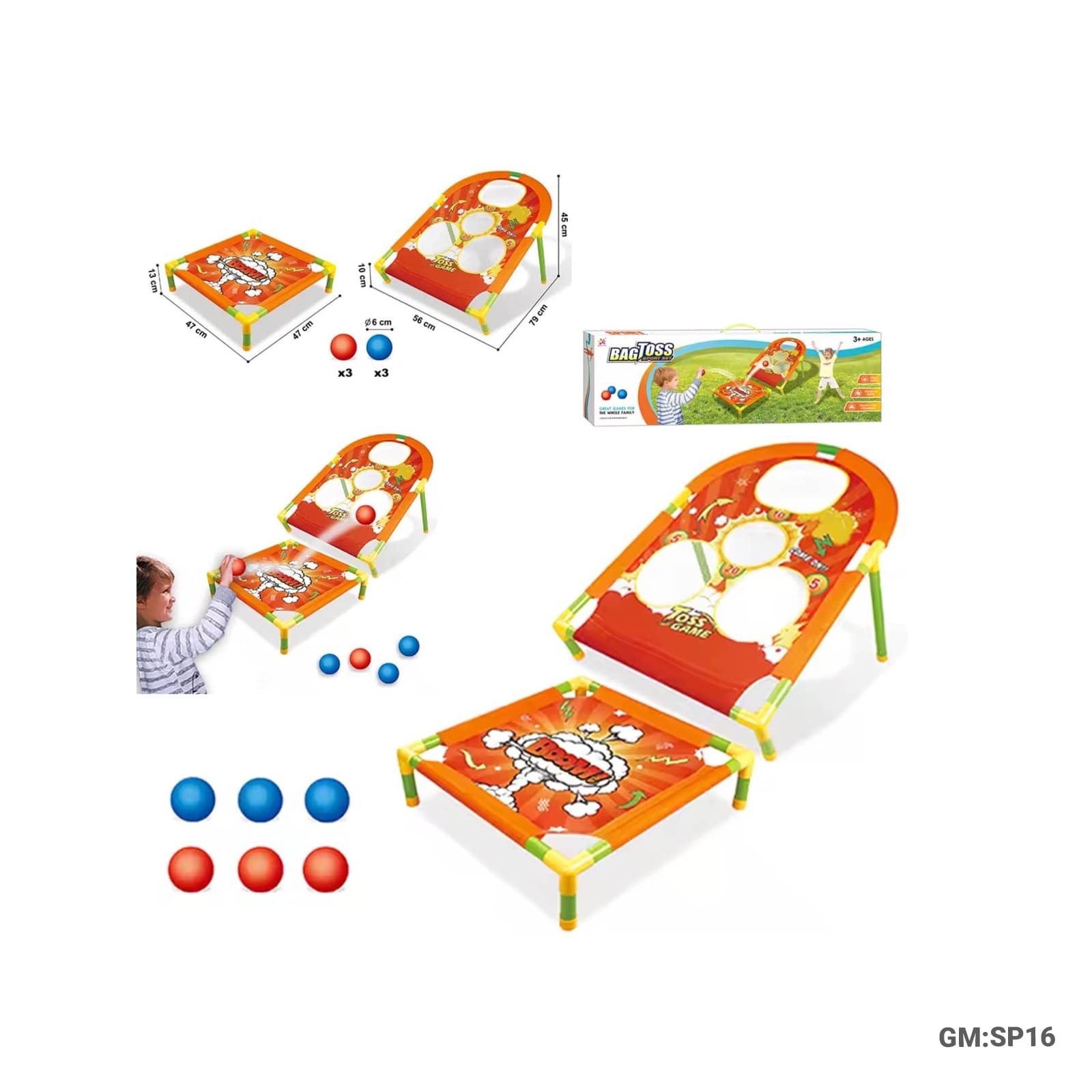 Bag Toss 4 Hole Sports Bag Set"SP16"