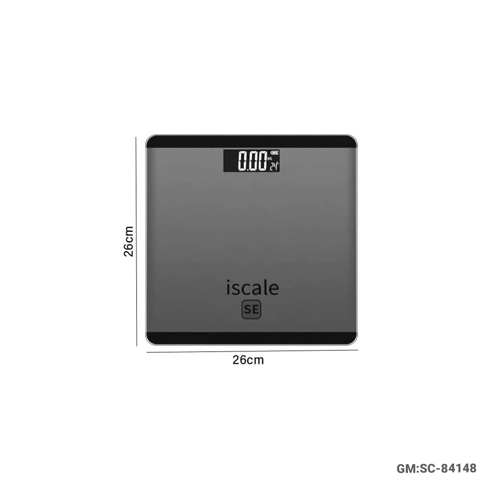 ميزان وزن رقمي مع عرض درجة الحرارة (LCD 4 أرقام) – SC-84148