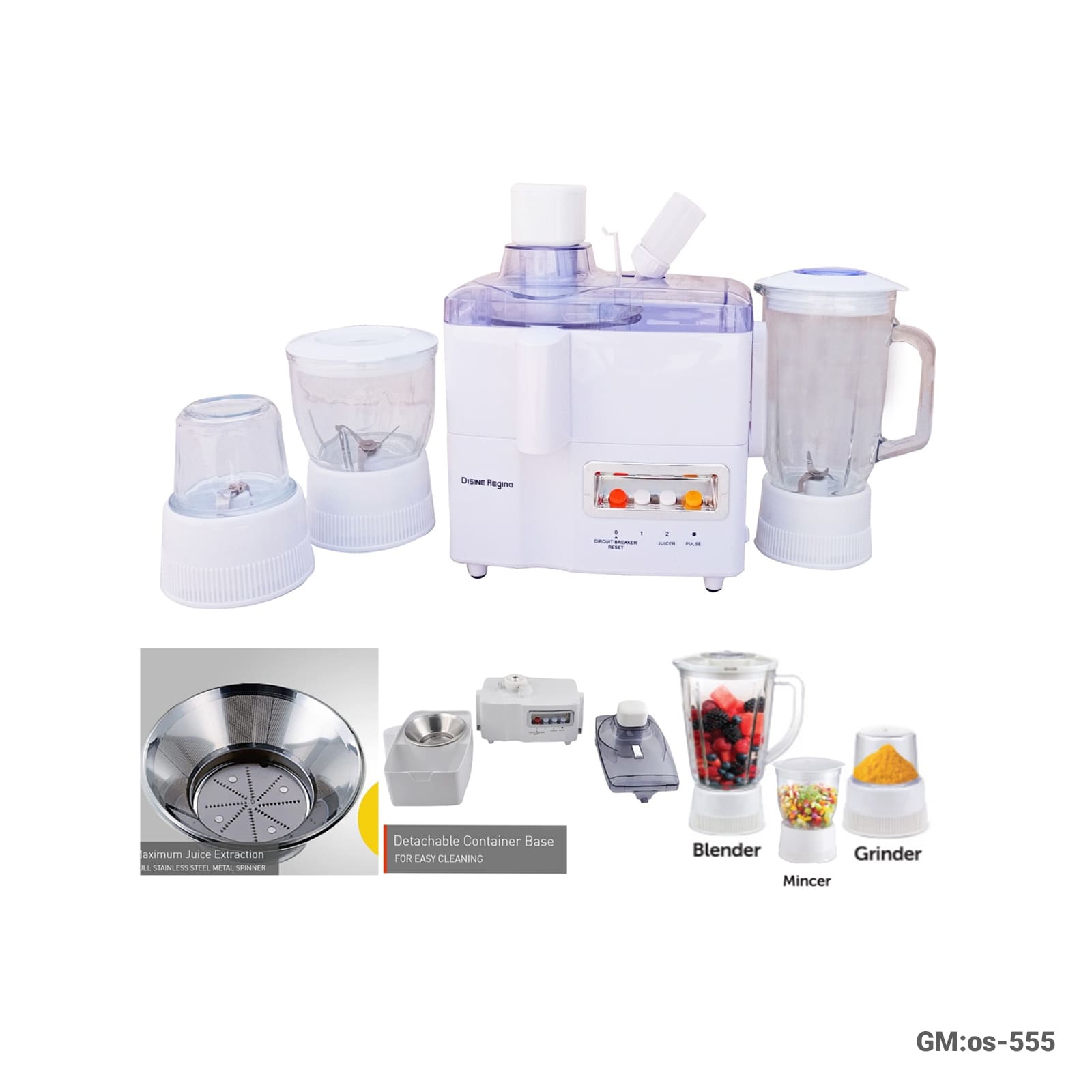 4 in 1 rood Processor "os-555"