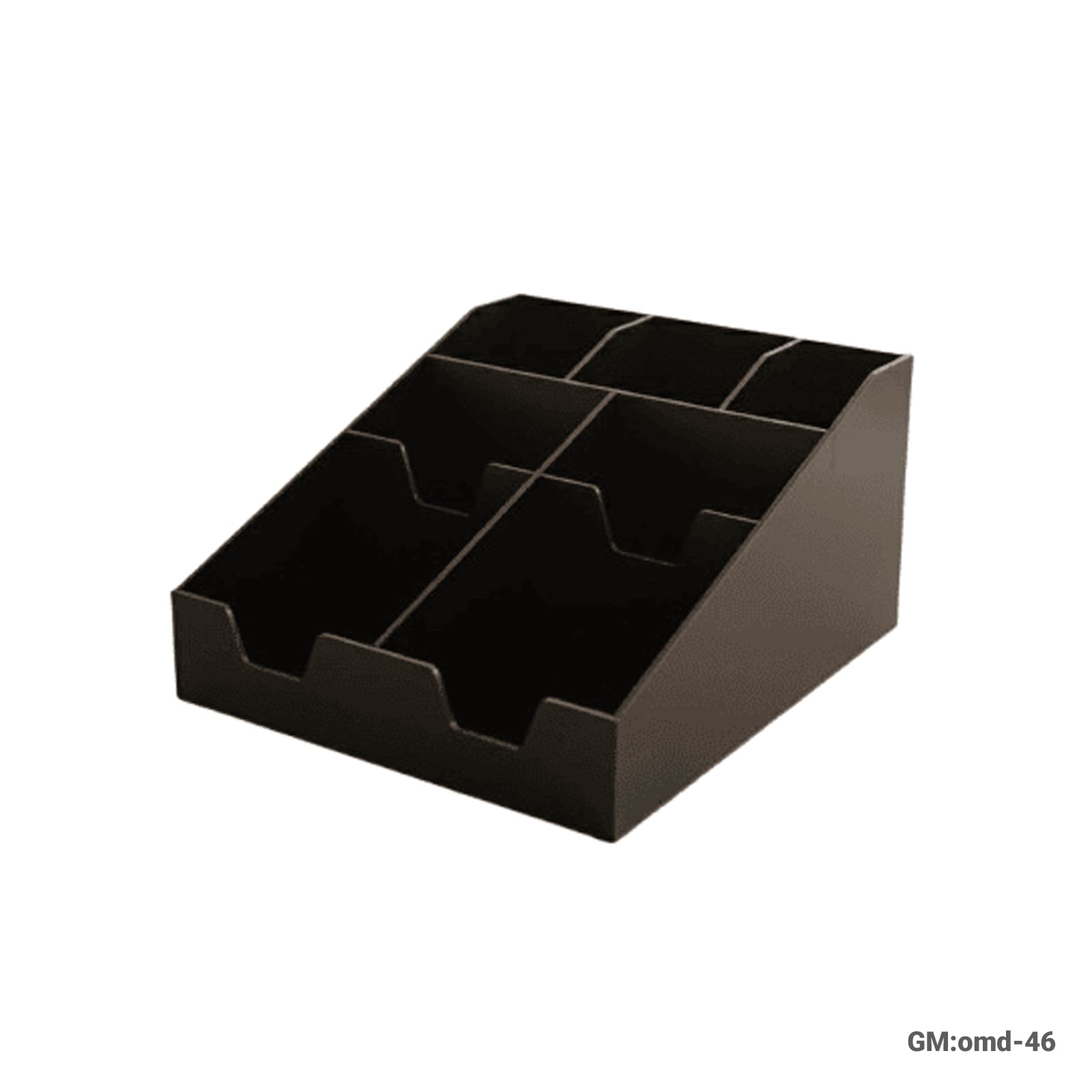 Countertop Coffee Bar Organizer Storage Box – Multi-Section Storage for a Perfect Coffee Corner"omd-46"