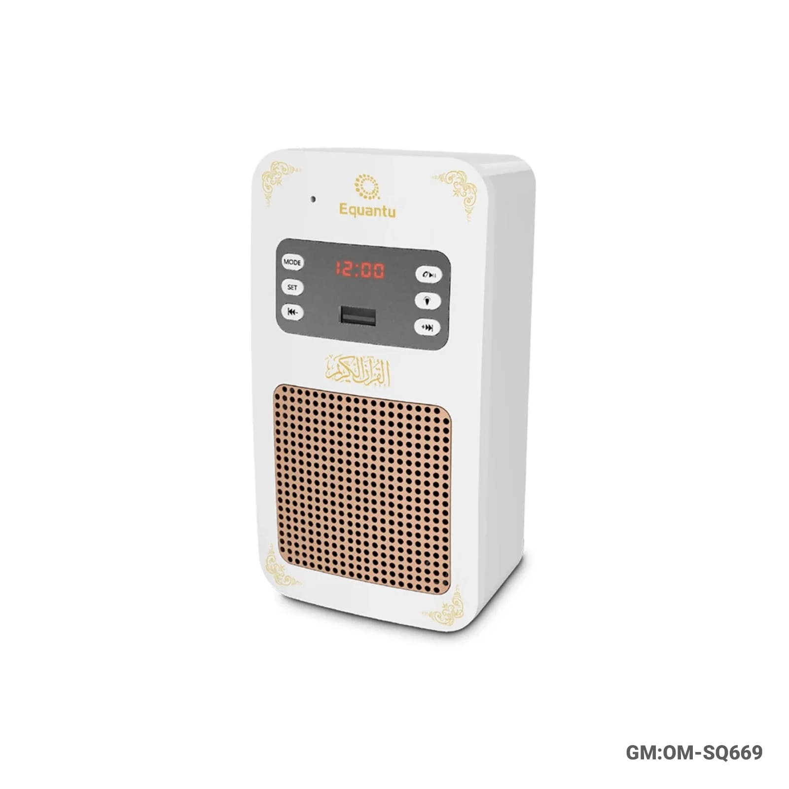 سماعة قرآن ذكية بليدجيت مع ضوء ليلي، بلوتوث و MP3 (OM-SQ669)