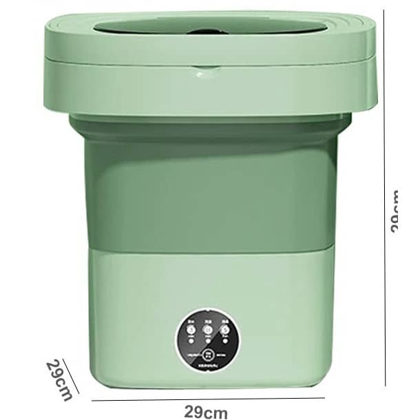 Foldable Mini Washing Machine with Spin Dryer – Portable 3-Mode Washer