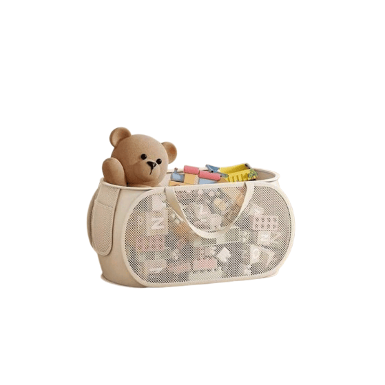 Foldable Mesh Laundry and Toy Storage Basket