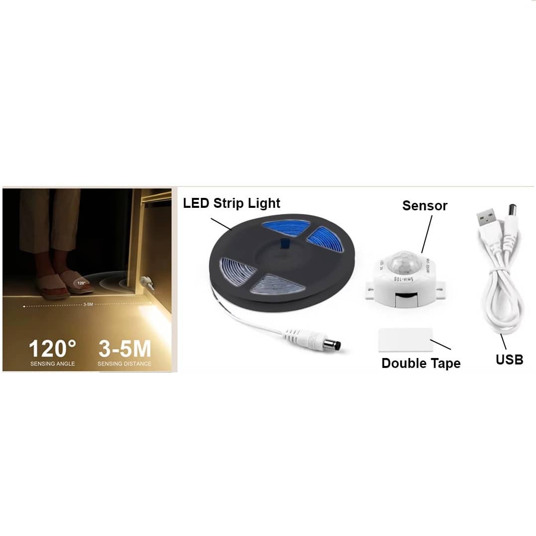 USB-Powered Motion Sensor LED Strip Light (OMD-88)