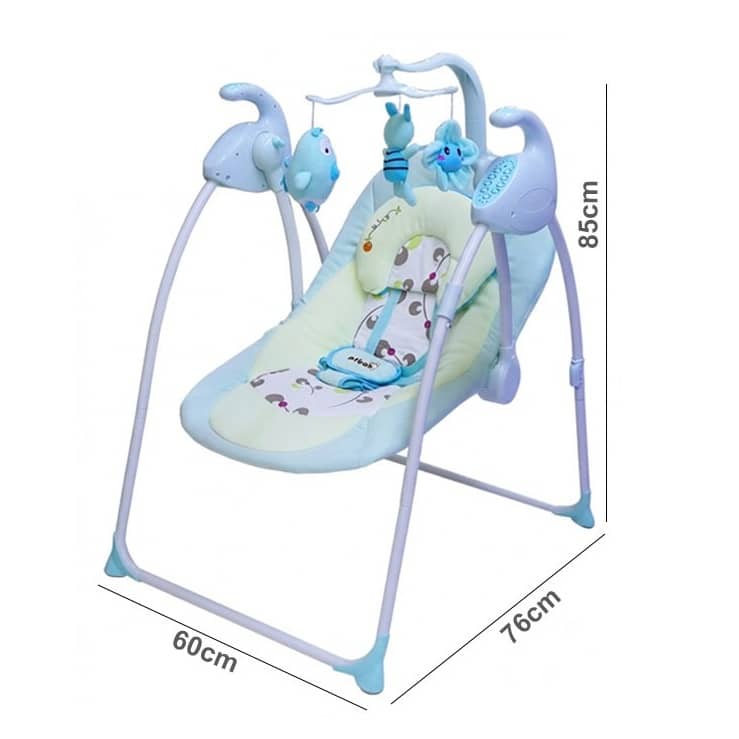 Electric Baby Swing Chair with Music, Toy Bar & Mosquito Net (0–24 Months, 16kg Max) – RC149-02