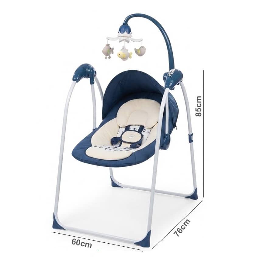 Electric Baby Swing Chair with Music, Toy Bar & Mosquito Net (0–24 Months, 16kg Max) – RC149-02