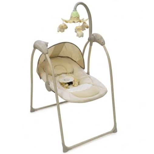 Electric Baby Swing Chair with Music, Toy Bar & Mosquito Net (0–24 Months, 16kg Max) – RC149-02