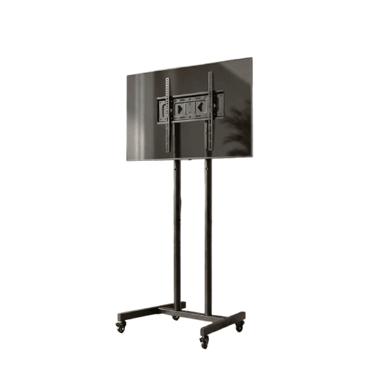 32–55 Inch Mobile TV Stand Trolley with Wheels | Height Adjustable TV Floor Mount – OMD-74