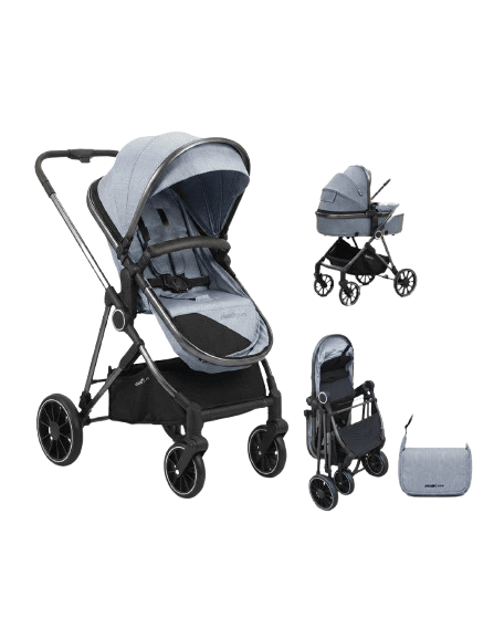 Baby Stroller with Reversible Seat & Carry Bag – Premium Foldable Stroller (0 Months–4 Years)