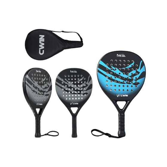 100% Carbon Fiber Padel Racket with Carry Bag – Soft EVA Core Professional Paddle