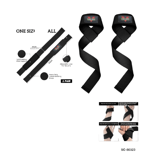 1 Pair Weightlifting Wrist Straps – Heavy Duty Gym Lifting Straps with Padded Wrist Support