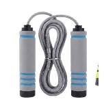 Adjustable Foam Handle Skipping Rope 2.9M – Soft Grip Fitness Jump Rope for Adults & Kids