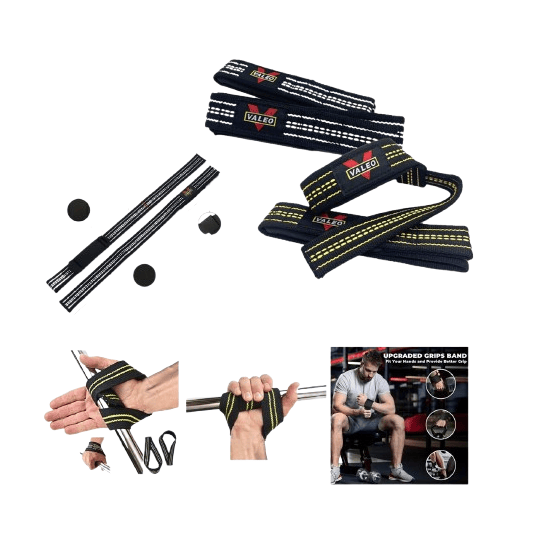 1 Pair Weightlifting Wrist Straps – Heavy Duty Lifting Straps with Padded Wrist Support