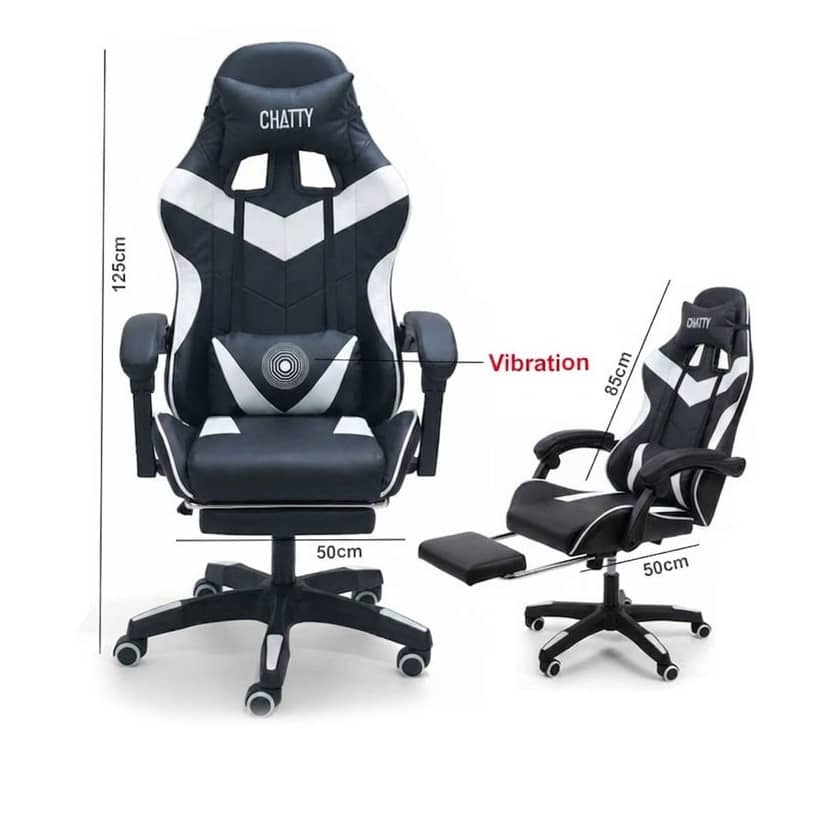 adjustable gaming chair with retractable footrest"cs-chr05"