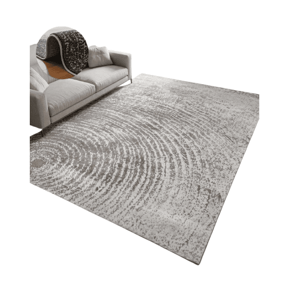 Modern Abstract Home Decor Carpet 300 × 400cm – Large Grey & White Area Rug