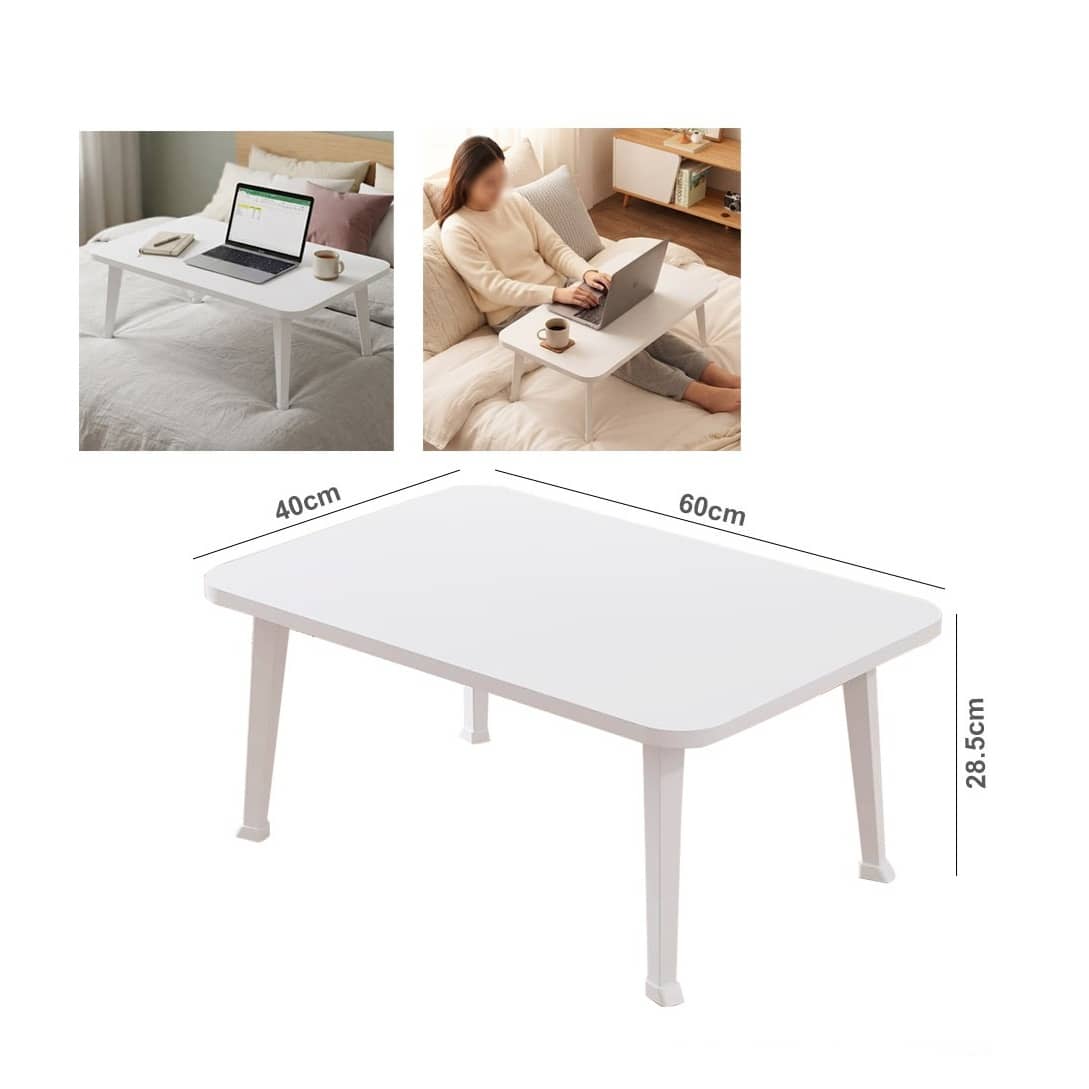 Multi-Functional Foldable Laptop Table 60 × 40cm – Portable Bed, Sofa & Study Desk