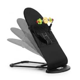 Foldable Baby Bouncer Chair with Toy Bar – Adjustable Reclining Baby Rocker 0–18 Months