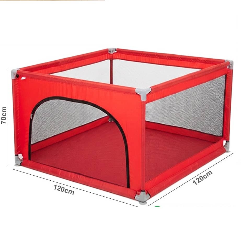 Baby Playpen with Breathable Mesh – Indoor & Outdoor Baby Play Yard 120×120cm