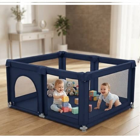 Large Baby Playpen with Breathable Mesh – Indoor & Outdoor Play Yard 150×120cm