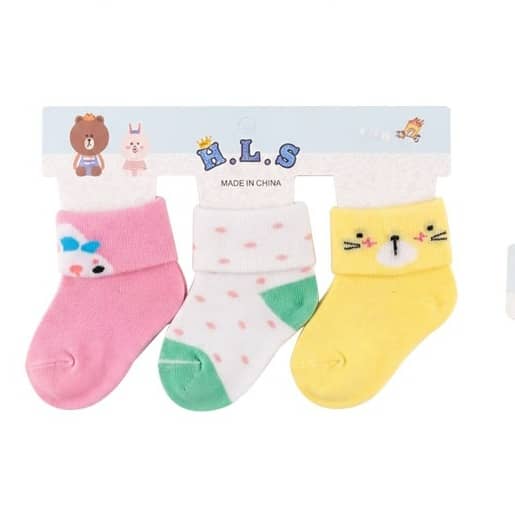 Socks for 0-8 month baby 3pair Sets "cl189-1"