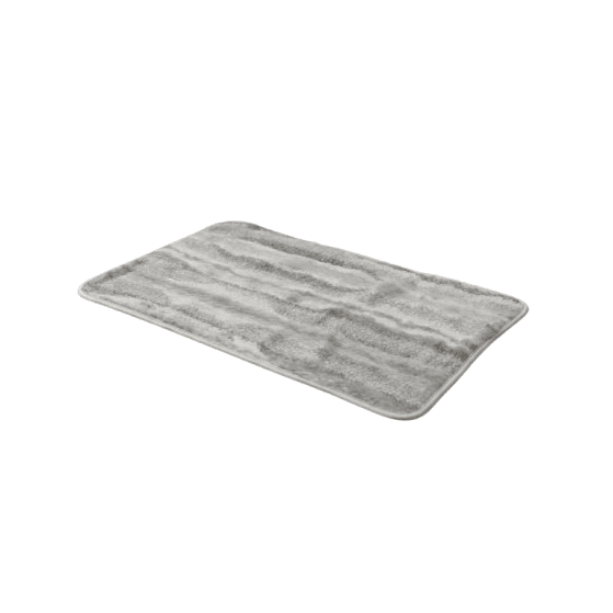 Non-Slip Soft Floor Rug Mat 78×49cm – Beige, Grey & White