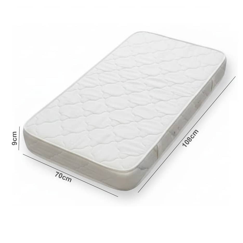 Baby Bed Mattress 108 × 70 × 9 cm – Soft & Comfortable Cot Mattress