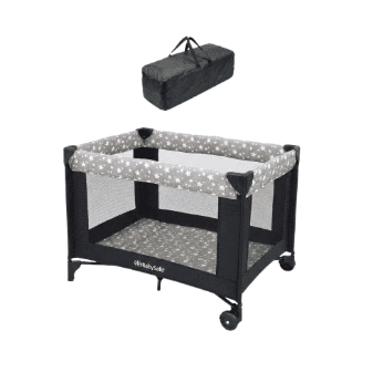 Baby Travel Cot – Foldable Portable Baby Playpen with Mesh Sides and Carry Bag (0–36 Months)