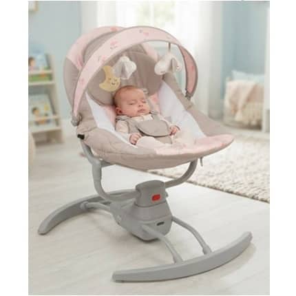 Electric Baby Swing Chair with Remote Control, Suitable 0–9 Months, Max Weight 15kg (rc146-1)