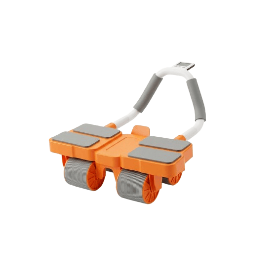 Four-Wheel Ab Roller – Abdominal Exercise Trainer with Digital Display