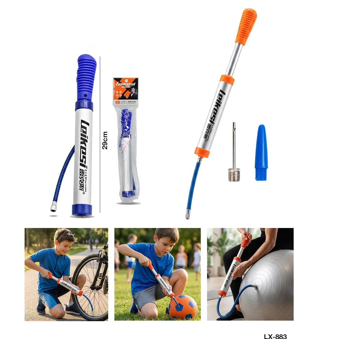Multifunctional Portable Hand Air Pump – Compact Sports & Bicycle Inflator