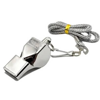 Metal Sports Whistle with Lanyard – Coaches & Referees