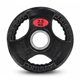 Metal Tri-Grip Weight Lifting Plate – Rubber-Coated Weight Plate