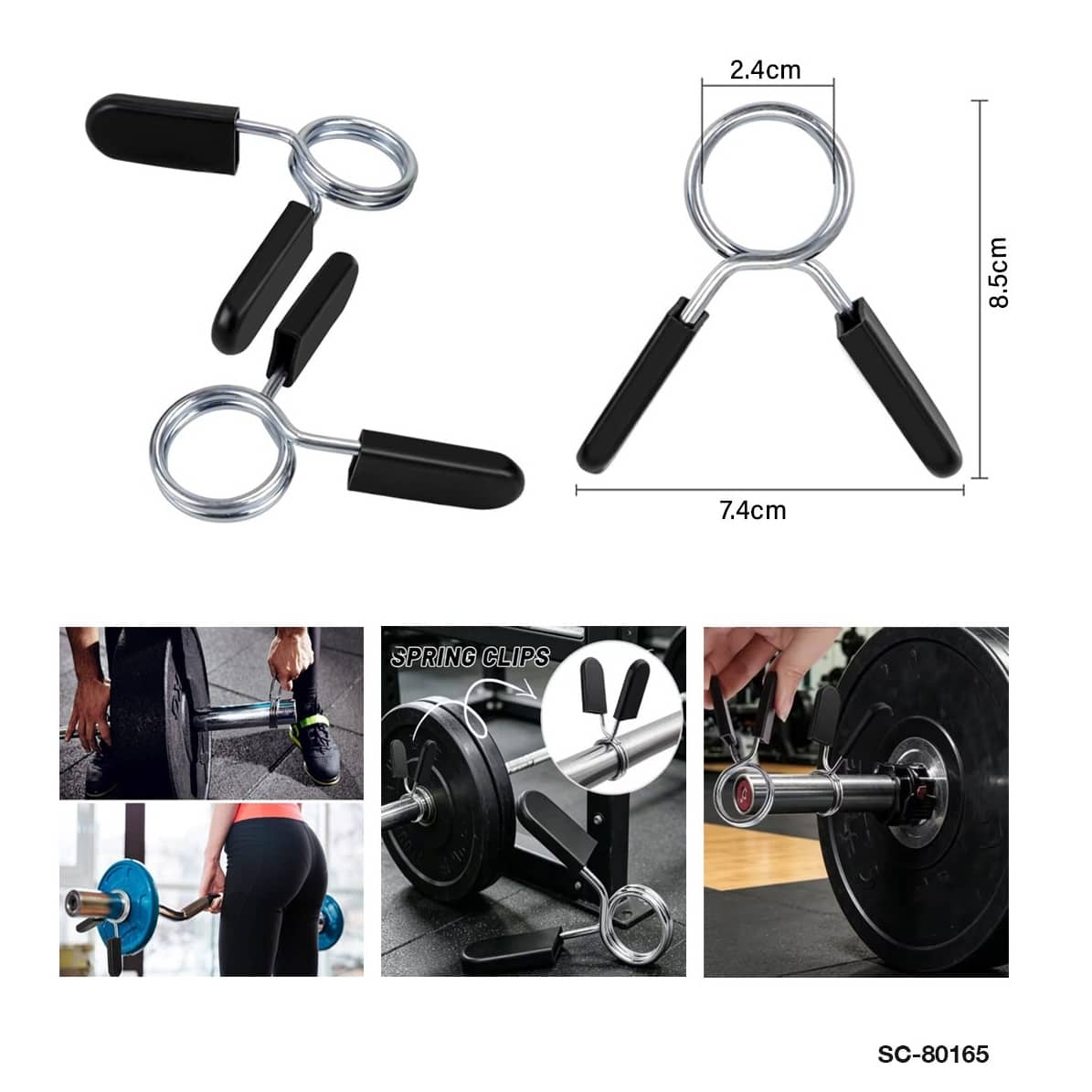 Stainless Steel Spring Collar Locking Clip – 1 Piece